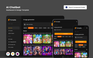 AI Image Generator Dashboard Design Template