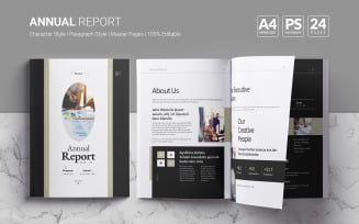 Annual Report Template (Photoshop CC)