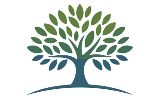 icon of an oak tree silhouette art illustration
