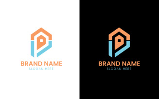 Letter P home logo template-879