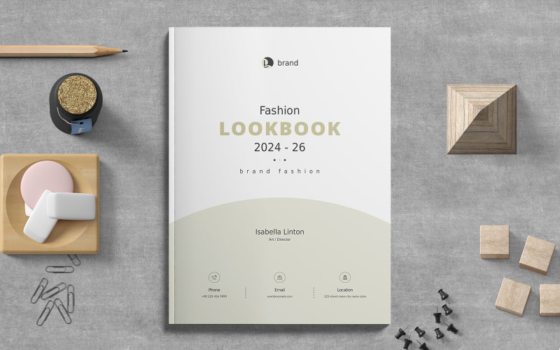 Look Book Template (Photoshop CC) Magazine Template