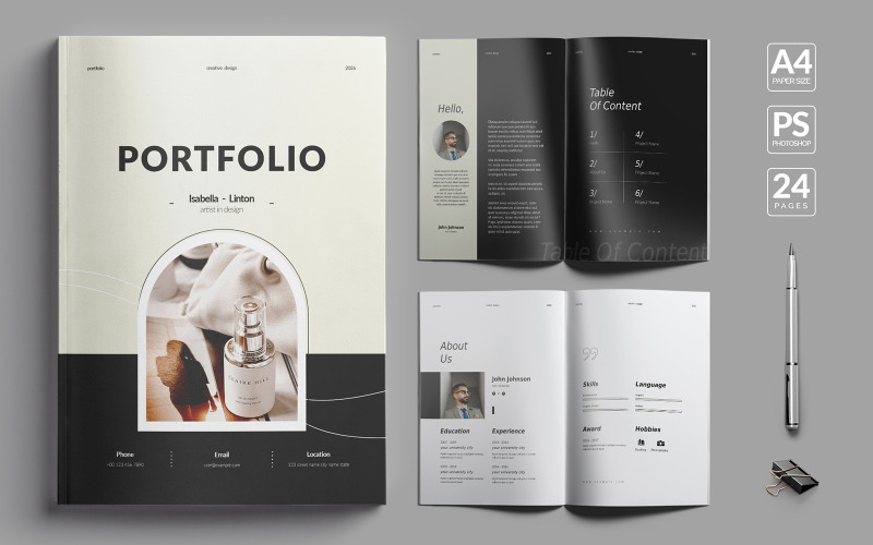 Portfolio Template (Photoshop) Magazine Template