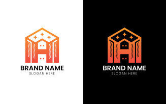 Real estate iconic building logo-883