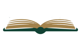 A logo for a library silhouette art illustration