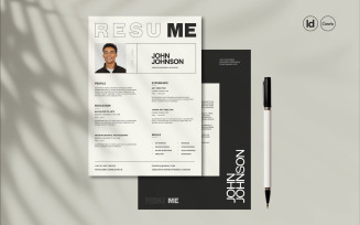 Creative Resume InDesign Template