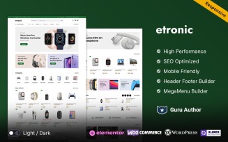 Etronic - Electronics and Mobile Store Multipurpose WooCommerce Theme