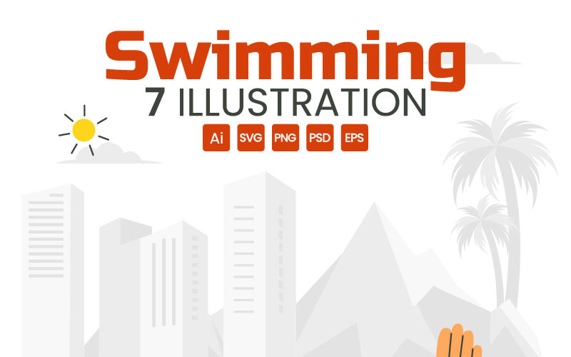 7 Swimming Pool Illustration