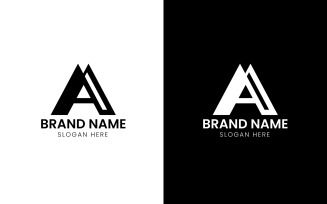 Letter AM business logo-887