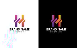 Letter H business management logo-888