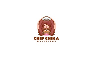Chef Chika Mascot Logo Design
