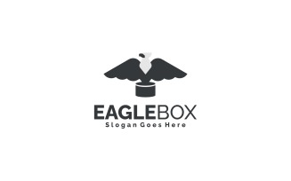 Eagle Box - Minimalist Bird Logo Design