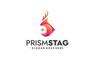 Modern Gradient Deer Colorful Logo Design 471