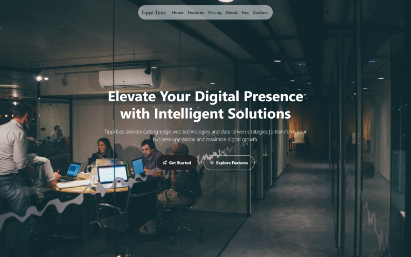 TippiToes – Modern Business and Startup Landing Page Template