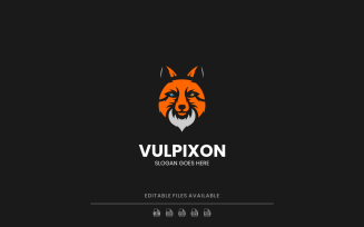 Vulpixon - Mascot Wolf Logo Design