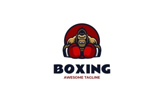 Boxing Gorilla Mascot Logo Design