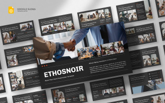 Ethosnoir - Black Pitch Deck Google Slides Template