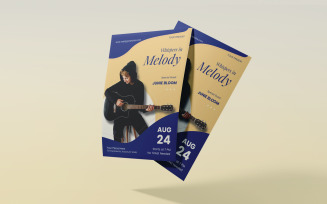 Modern Music Concert & Indie Show Flyer Template