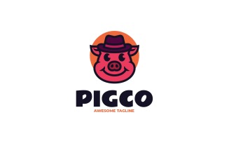 Pigco - Pig Mascot Logo Design