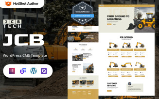 Jcb Tech - JCB Loader & Heavy Duty Machines WordPress Elementor Theme