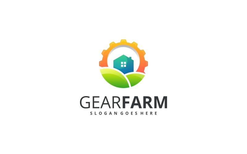 Modern Colorful Farm Logo Design Logo Template