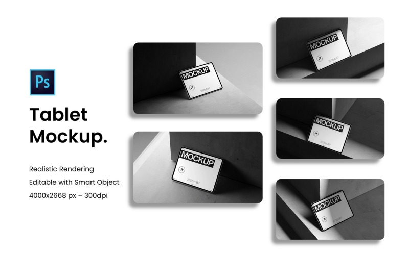 Tablet Screen Mockup Design Product Mockup