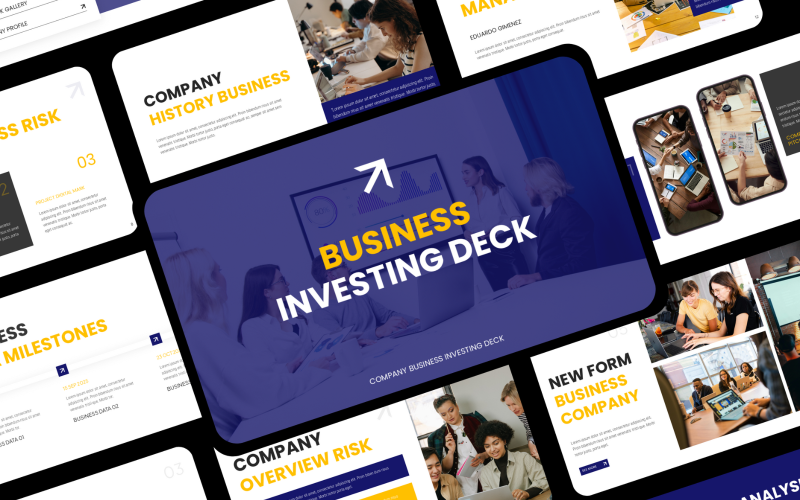Business Investment Pitch Deck ketnote Keynote Template