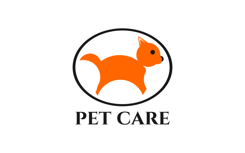 Elegant Design Dog Logo Template