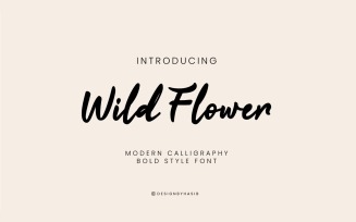 Wild Flower – Bold Modern Calligraphy Font