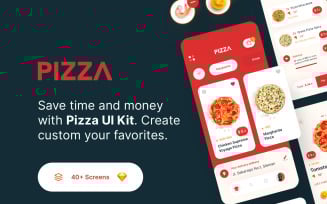 PIZZA App UI Kit With Sketch