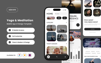 Vayana – Yoga and Meditation App Design Template