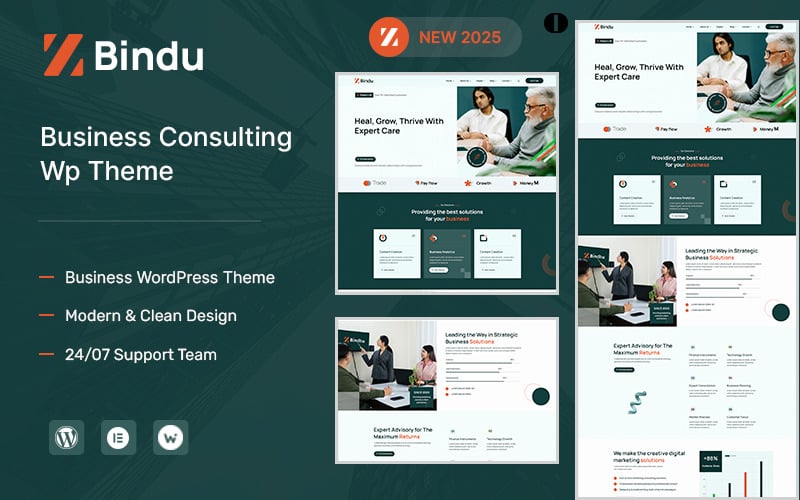 Bindu – Business Corporate & Advisor WordPress Theme