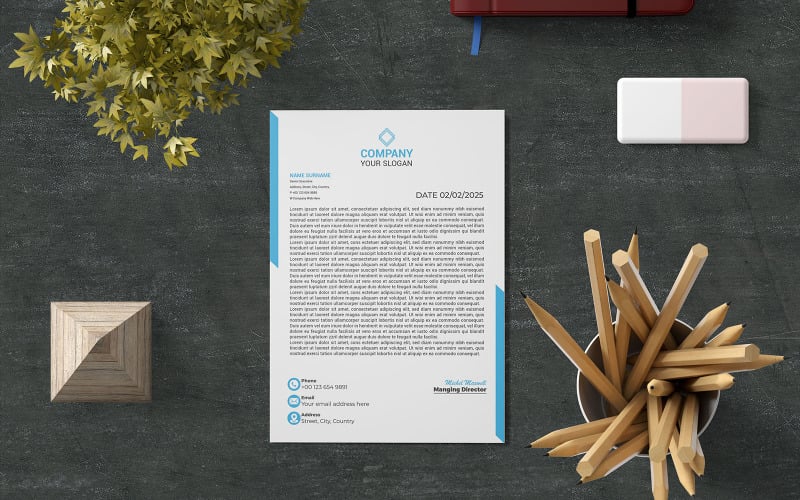 Creative Letterhead Template Design (287) Corporate Identity