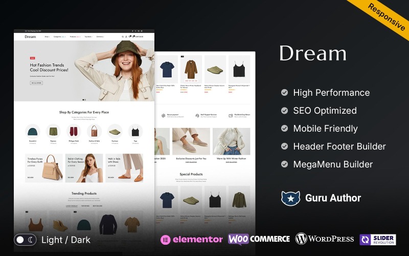 Dream - Fashion and Clothes Store WooCommerce Theme
