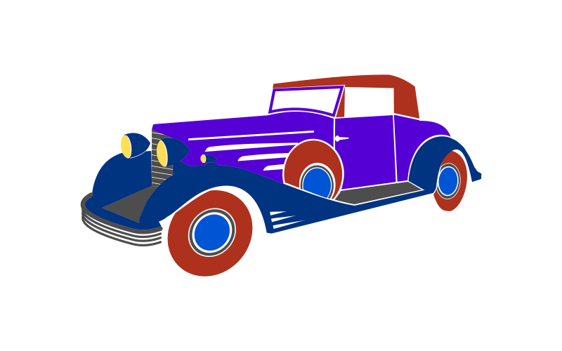 Elegant Vintage Car Illustration