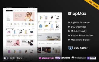 ShopMax - Mega Shop Multipurpose Elementor WooCommerce Theme