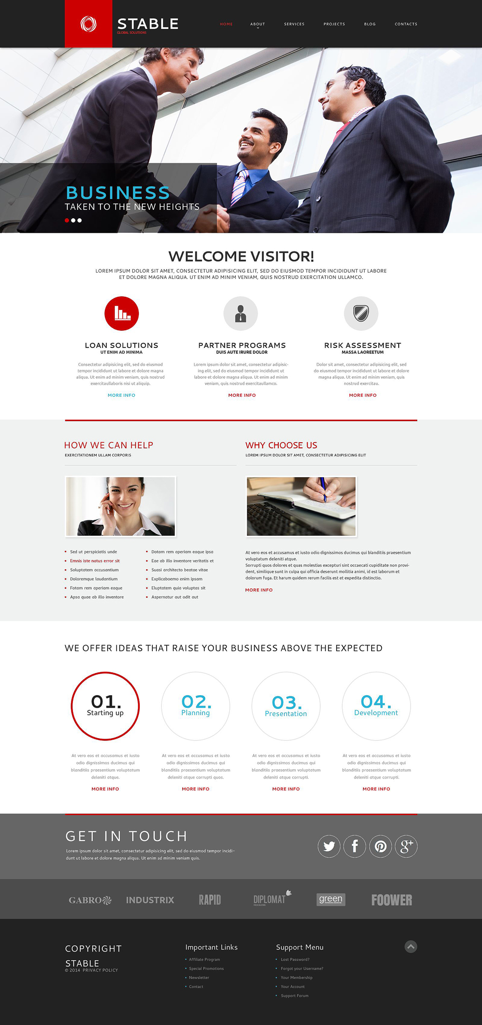 Business Responsive Website Template New Screenshots BIG