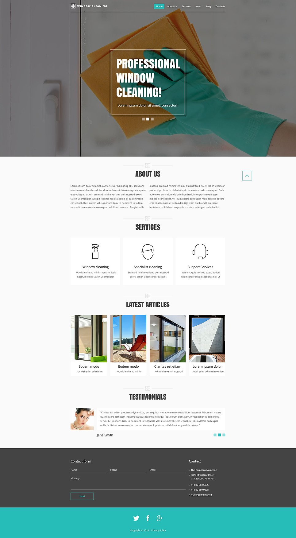 Cleaning Responsive Website Template New Screenshots BIG