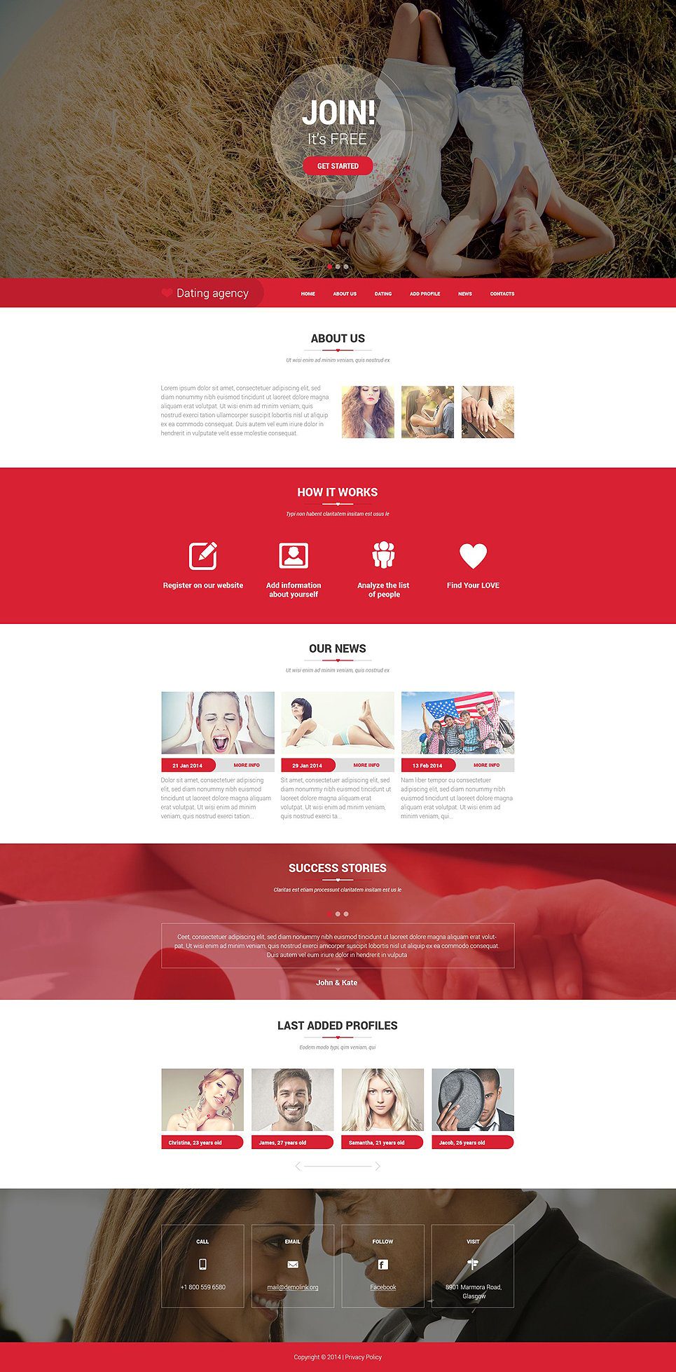 dating site template