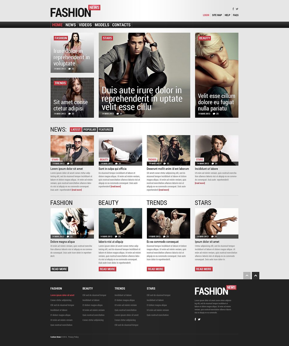 Fashion Responsive Joomla Template New Screenshots BIG