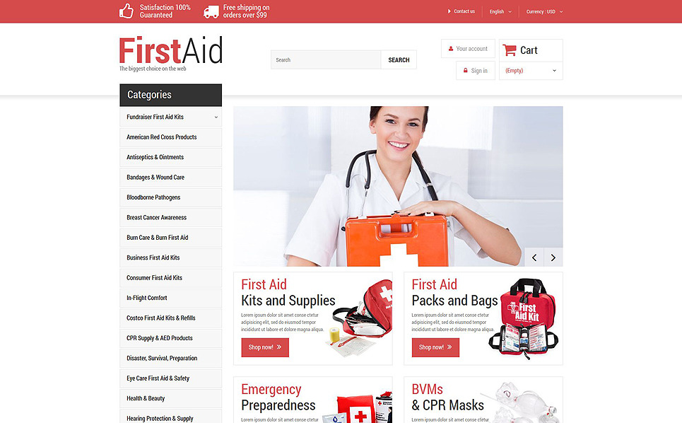 First Aid Store Theme 52057