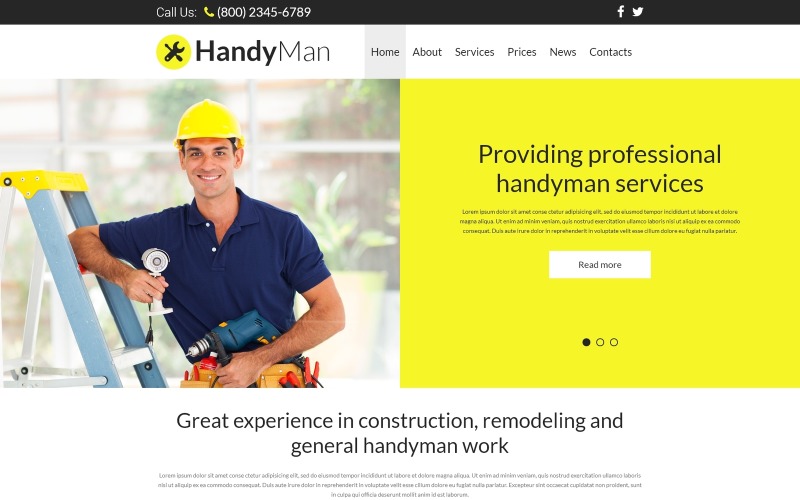 Handyman Services Joomla Template