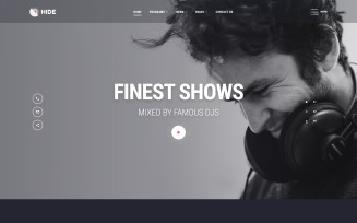 HIDE - Online Radio Multipage Creative HTML Website Template