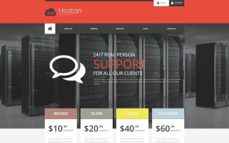 Hosting Responsive Website Template