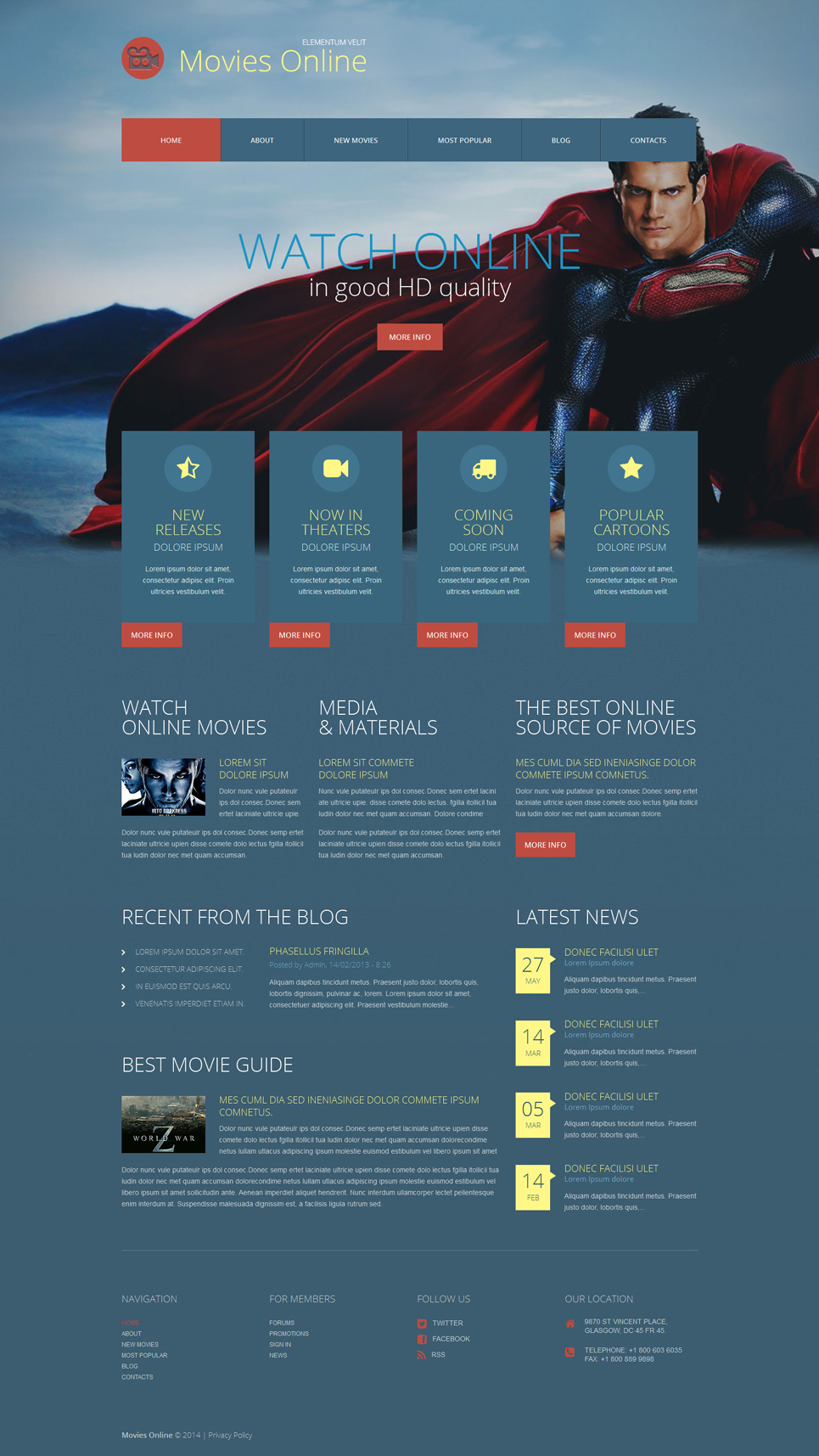 Movie Responsive WordPress Theme New Screenshots BIG