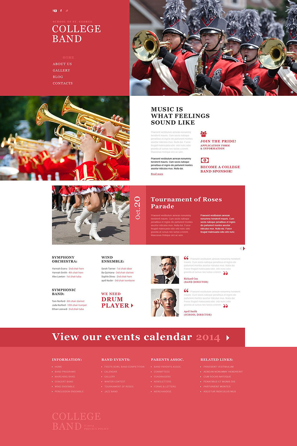 Music Band Responsive Website Template New Screenshots BIG