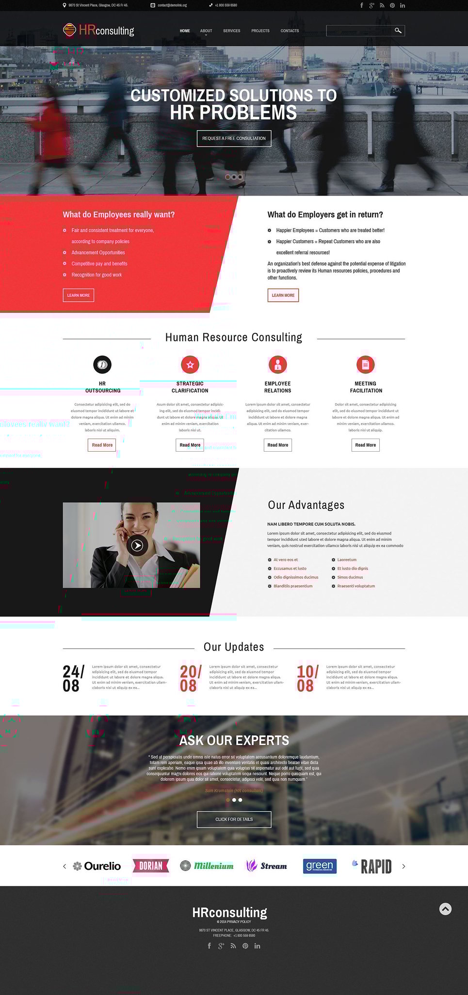 Public Relations Responsive Website Template New Screenshots BIG