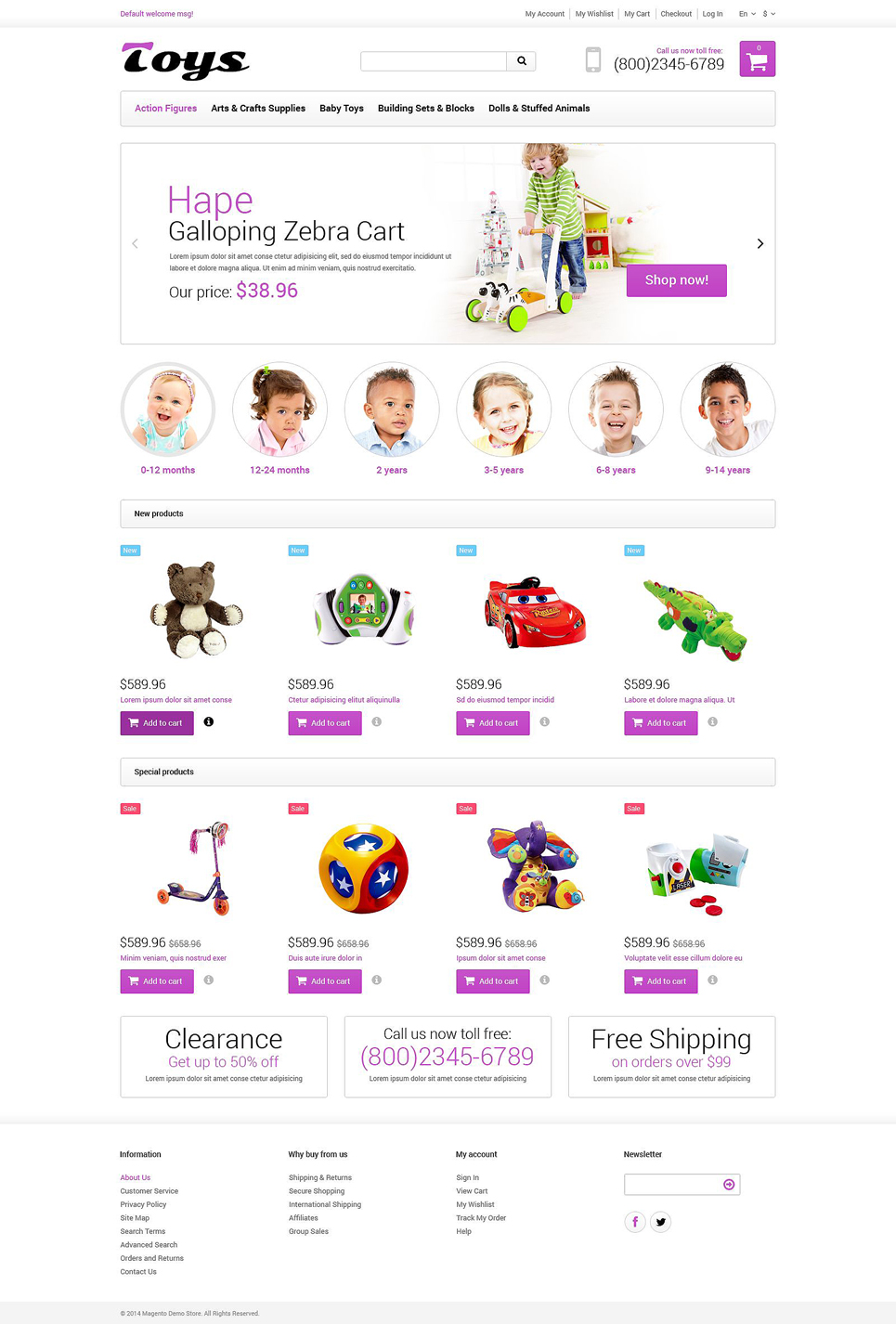 Toy Store Responsive Magento Theme New Screenshots BIG