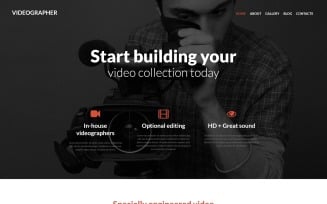 Videographer Services Joomla Template