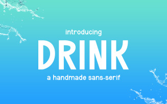DRINK - Handwritten Sans Serif Font