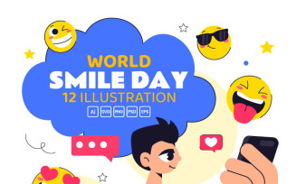 12 World Smile Day Celebration Illustration